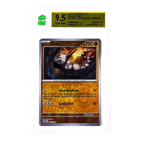 SG - Onix  90/182 Paradox Rift Reverse Holo Common PokŽmon TCG 90/182 MNT 9.5