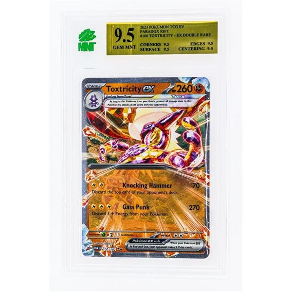 Toxtricity ex 100/182 MNT 9.5 Gem Mint Pokemon Card 2023 Paradox Rift (RCR)