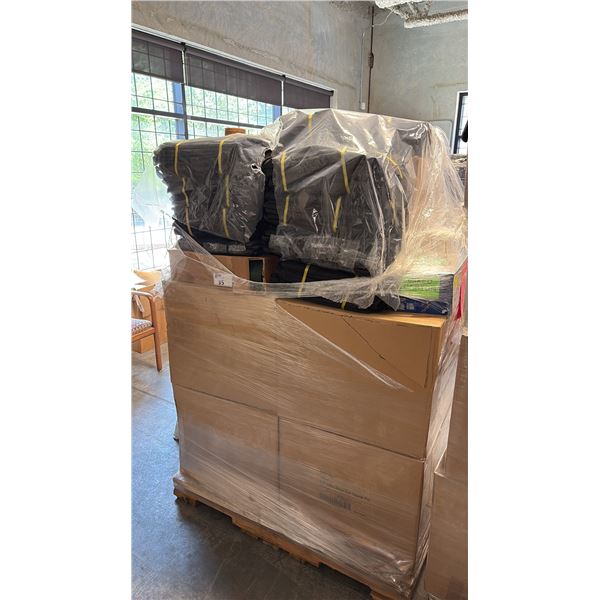 PALLET OF MIXED ITEMS INCL PLANTBEST 4.0" PEAT-FREE BIODEGRADABLE FIBER GROW COIR ROUND POT, ROOT
