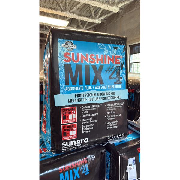 SUN GRO SUNSHINE MIX #4 PROFESSIONAL GROWING MIX 107 LITER PEAT-PERLITE GROWING MEDIUM