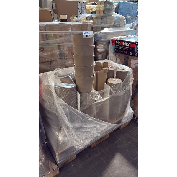 PALLET OF ITALIAN-MANUFACTURED CLAY PLANTERS