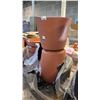 Image 1 : ~6PC ORIGIN POT 30.7" TERRACOTTA ROLLING PLANTERS BY DEROMA