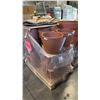 Image 1 : BULK TERRACOTTA POTS INCL 37CM VASO EGG POT ITALIAN-MADE TERRACOTTA CLAY PLANTER