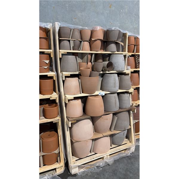 BULK TERRACOTTA POTS INCL VASO EGG POT ITALIAN-MADE TERRACOTTA CLAY PLANTER