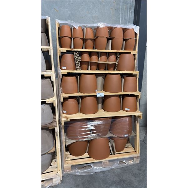BULK TERRACOTTA POTS INCL VASO EGG POT ITALIAN-MADE TERRACOTTA CLAY PLANTER