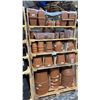Image 1 : BULK TERRACOTTA POTS INCL RIDGE BOWL 9.1" CLASSIC, ITALIAN-MADE TERRACOTTA CLAY PLANTER
