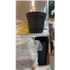 Image 2 : PALLET OF MIXED ITEMS INCL TRENDY TOWER DISPLAY RACKS, ASSORTED COLOR/MATERIAL PLANTERS AND MORE