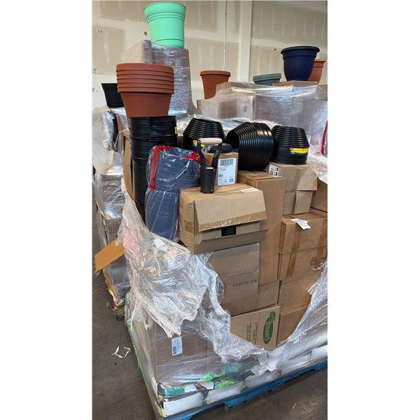 BULK OF GROW SUPPLIES INCL PLANTERS, POTS, SAUCER, REUSABLE, LIGHTWEIGHT FLOATING ROW COVER AND MORE