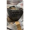 Image 1 : GLAZED ONIX 2-SETS OF OUTDOOR CERAMIC PLANTERS