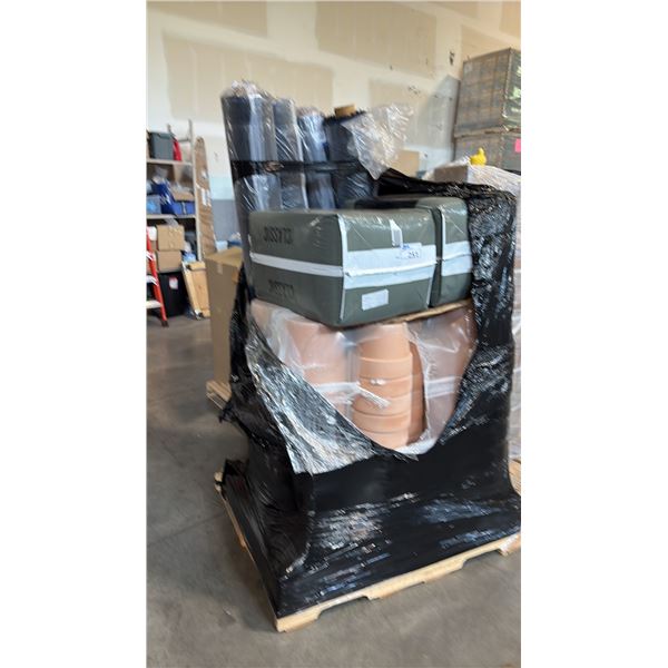 MIXED ITEMS INCL ~88 DEROMA FLOWERPOTS, PROFESSIONAL-GRADE PEAT-BASED GROWING MIX 2 BALES