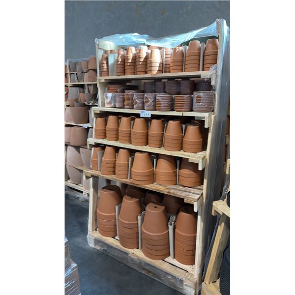 BULK TERRACOTTA POTS INCL CLASSIC FLOWER POT/SAUCER ITALIAN-MADE TERRACOTTA CLAY PLANTER