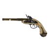 Image 1 : Percussion Replica Double-Barreled Flintlock Pistol