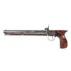 Image 1 : Saw Handled Percussion Pistol Signed FH Brown, Mass