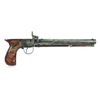 Image 2 : Saw Handled Percussion Pistol Signed FH Brown, Mass