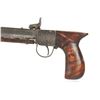 Image 3 : Saw Handled Percussion Pistol Signed FH Brown, Mass