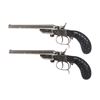 Image 1 : Pair of Percussion Side by Side Pistols 1).380 - 2) .320