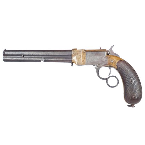 Venditti Pistol Lever Action 9 mm Pistol Circa 1875