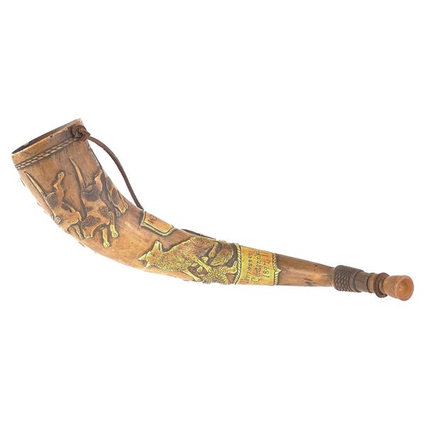 Tennessee Centennial 1897 Powder Horn Animal