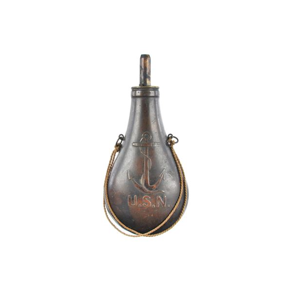 1846 U.S. Navy "Fouled Anchor" Powder Flask