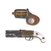 Image 1 : (2) 6 Shot Pepperbox & Knuckle Duster Mini Replicas
