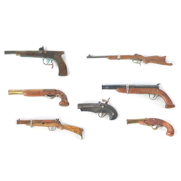 (7) Assorted Mini Replica Guns