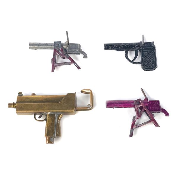(4) Assorted Japanese Tin Replica Guns & UZI