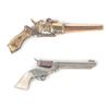 Image 2 : (2) Mini Replica Revolver & Pearl Handled Pistol