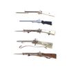 Image 1 : (5) Assorted Pinfire Model Rifles-Amazing Austrian Pearl Inlay Rifle