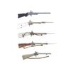 Image 2 : (5) Assorted Pinfire Model Rifles-Amazing Austrian Pearl Inlay Rifle