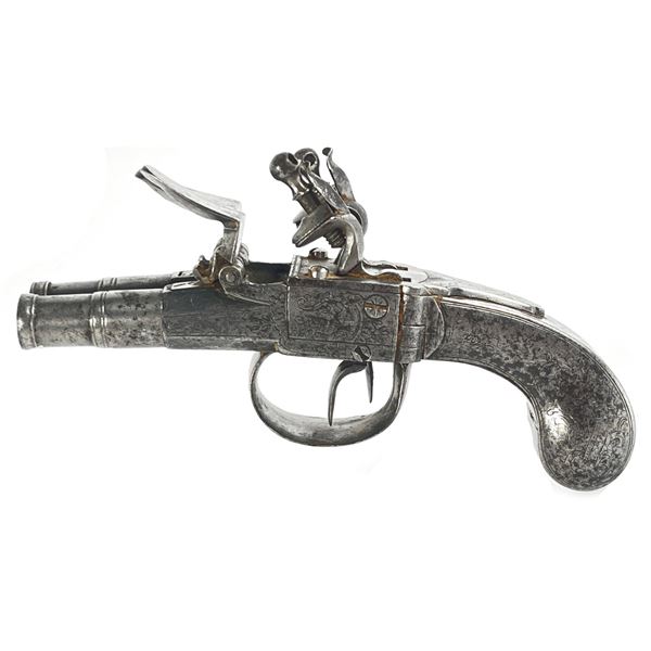 Ca. 1720 Belgian DeVilliers of Liege Flintlock Pocket Pistol
