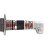 Image 4 : WWII Theater Knife Plexiglass Handle Red Tang w/Sheath
