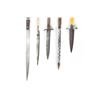 Image 3 : (5) WWII Theater Knives Bone/Acrylic/Wood