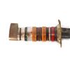 Image 4 : WWII Theater Knife Striped Plexiglass Handle with Sheath