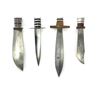 Image 5 : (4) WWII Theater Knives Acrylic/Stainless/Aluminum Handles Including Sheaths