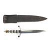 Image 1 : WWII Theater Knife Acrylic Handle with Leather Sheath