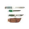 Image 1 : (3) WWII Theater Knives Green/Clear Acrylic Handles