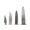 Image 2 : (4) WWII Theater Knives with Antler Handles and Sheaths