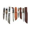 Image 1 : (6) WWII Theater Knives Acrylic and Aluminum Stacked Handles, Amazing!