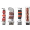 Image 2 : (4) WWII Theater Knives Aluminum & Plexiglass Handles Including Sheaths