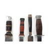 Image 4 : (4) WWII Theater Knives Wood/Aluminum/Acrylic Including Sheaths