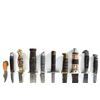 Image 2 : (10) WWII Theater Knives Wood/Brass/Aluminum/Plexiglass Including Sheaths