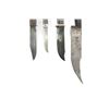 Image 3 : (4) WWII Theater Knives Bone/Wood/Brass/Aluminum Handles Including Sheaths