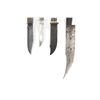 Image 5 : (4) WWII Theater Knives Bone/Wood/Brass/Aluminum Handles Including Sheaths