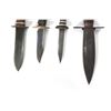 Image 3 : (4) WWII Theater Knives Mixed Handle with Sheaths