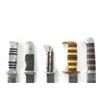 Image 2 : (5) WWII Theater Knives Mixed Handles Including Sheaths