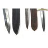 Image 2 : (5) WWII Theater Knives Mixed Material Handles Including Sheaths