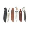 Image 1 : (3) WWII Theater Knives Mexico Bone & Aluminum Handles with Sheaths