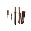 Image 2 : (4) WWII Theater Knives Brass/Bullet/Copper Handles Including Sheaths