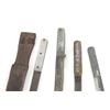 Image 3 : (4) WWII Theater Knives Aluminum & Brass Handles Including Sheaths