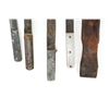 Image 6 : (4) WWII Theater Knives Aluminum & Brass Handles Including Sheaths